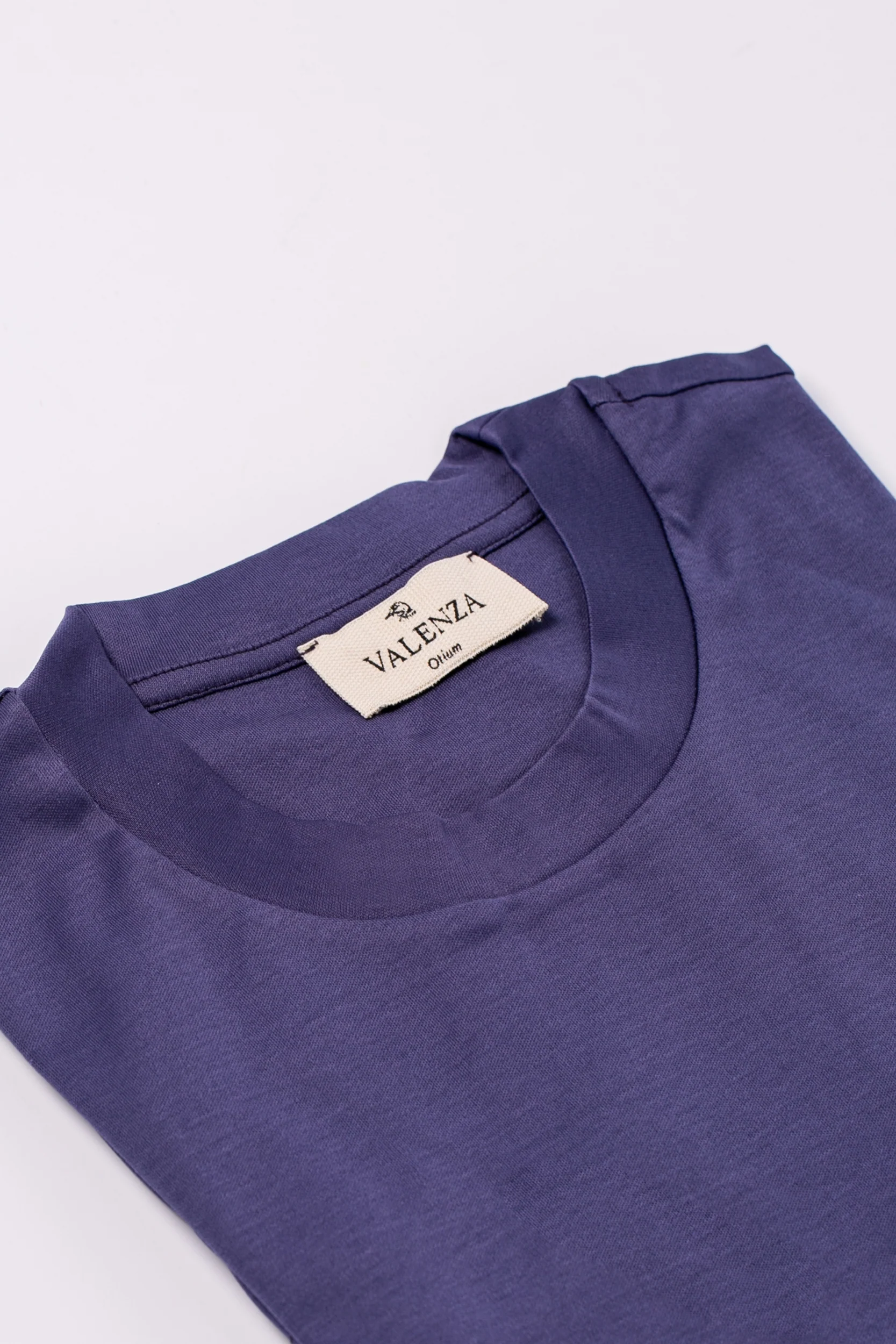 VALENZA - INTERLOCK SUPIMA T-SHIRT INDIGO - Image 6