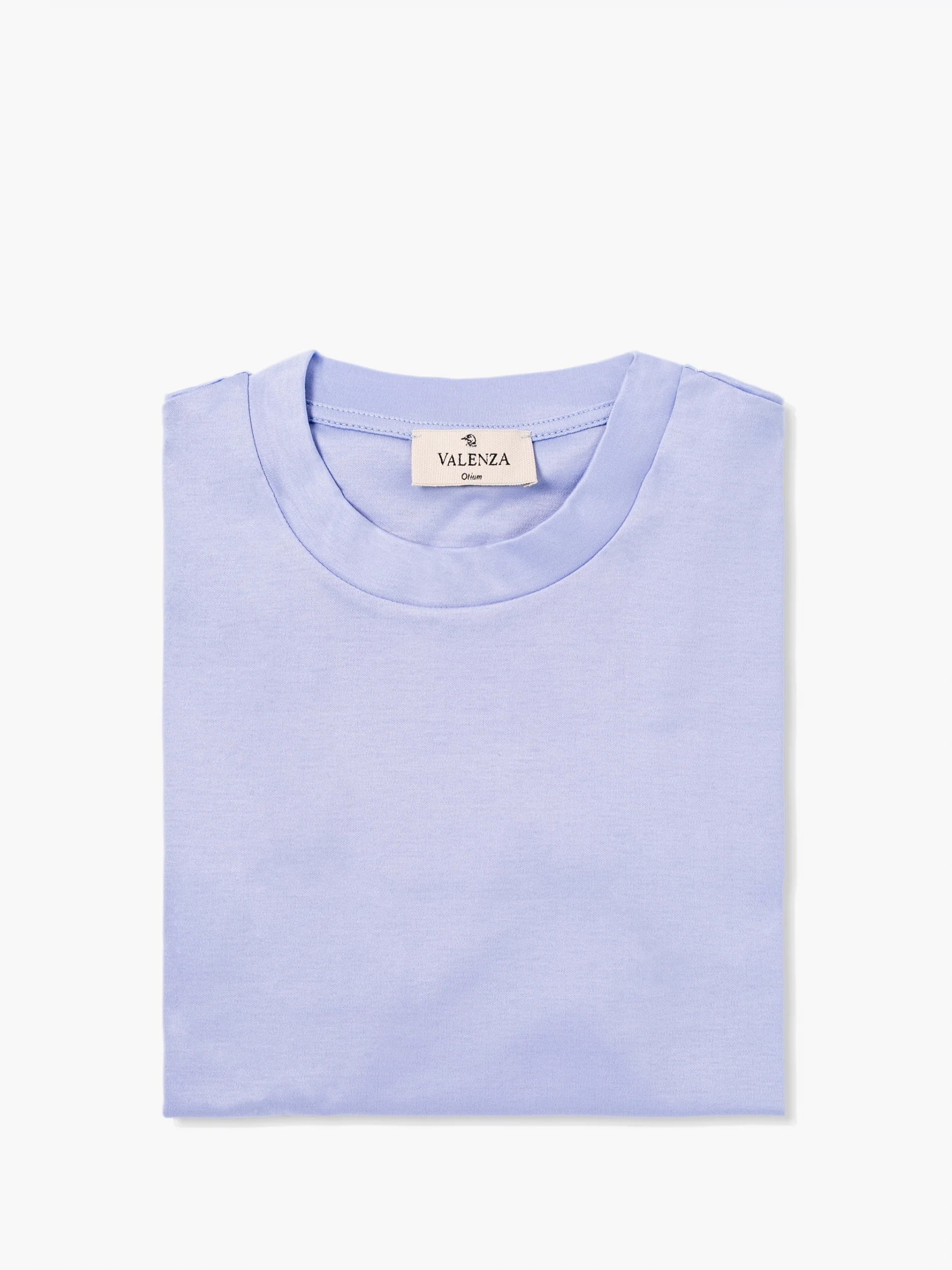 VALENZA - INTERLOCK SUPIMA T-SHIRT LIGHT BLUE
