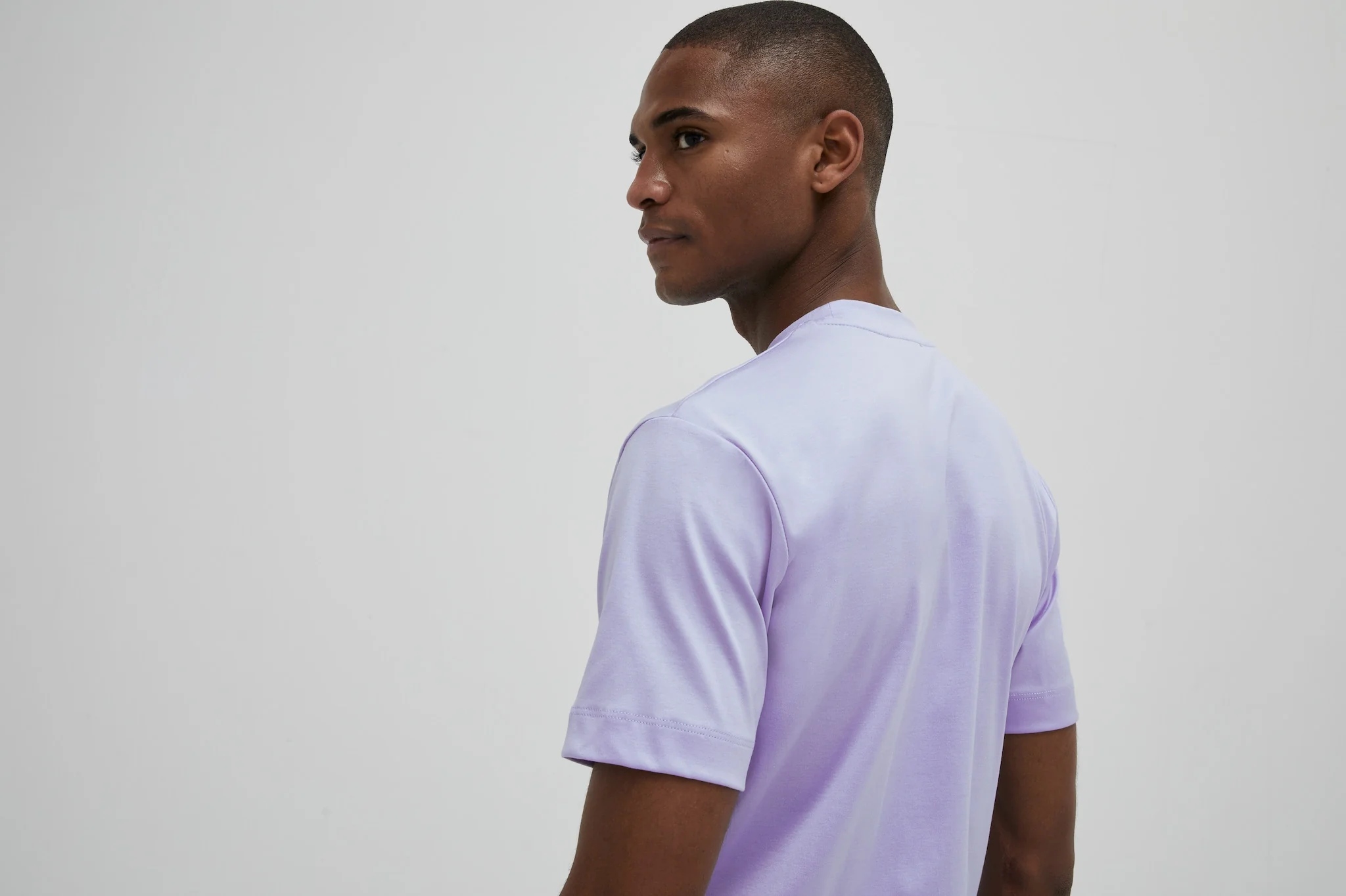 VALENZA - INTERLOCK SUPIMA T-SHIRT LIGHT BLUE - Image 5