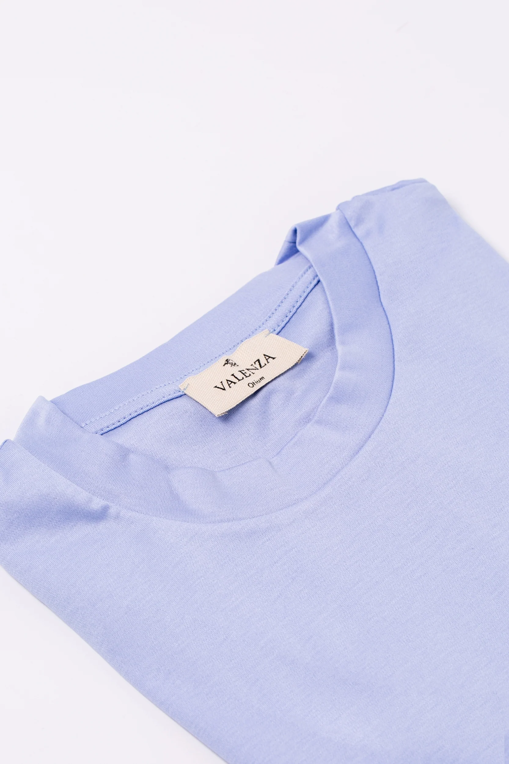 VALENZA - INTERLOCK SUPIMA T-SHIRT LIGHT BLUE - Image 6