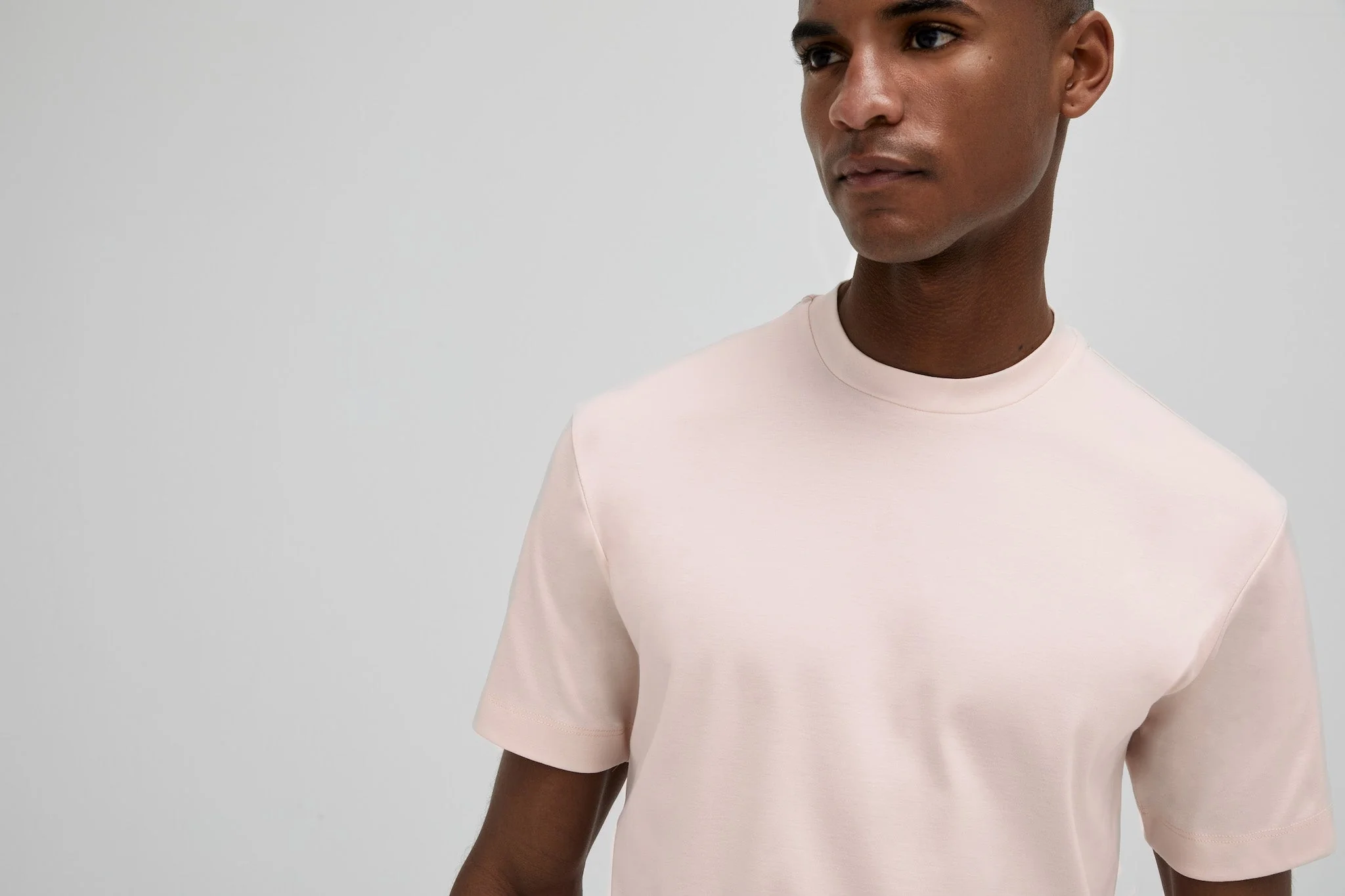 VALENZA - INTERLOCK SUPIMA T-SHIRT LIGHT PINK - Image 6