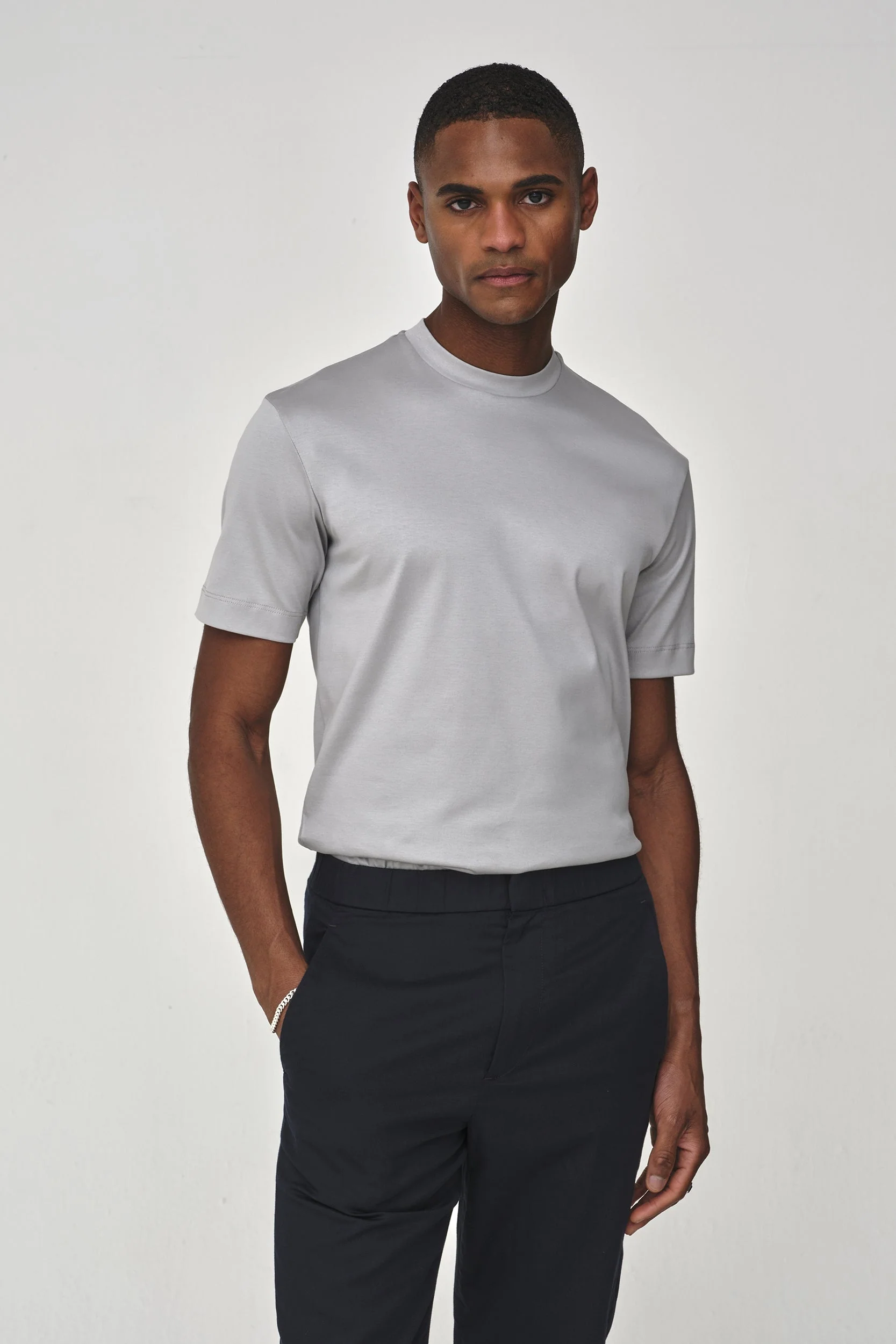 VALENZA - INTERLOCK SUPIMA T-SHIRT MARBLE - Image 3