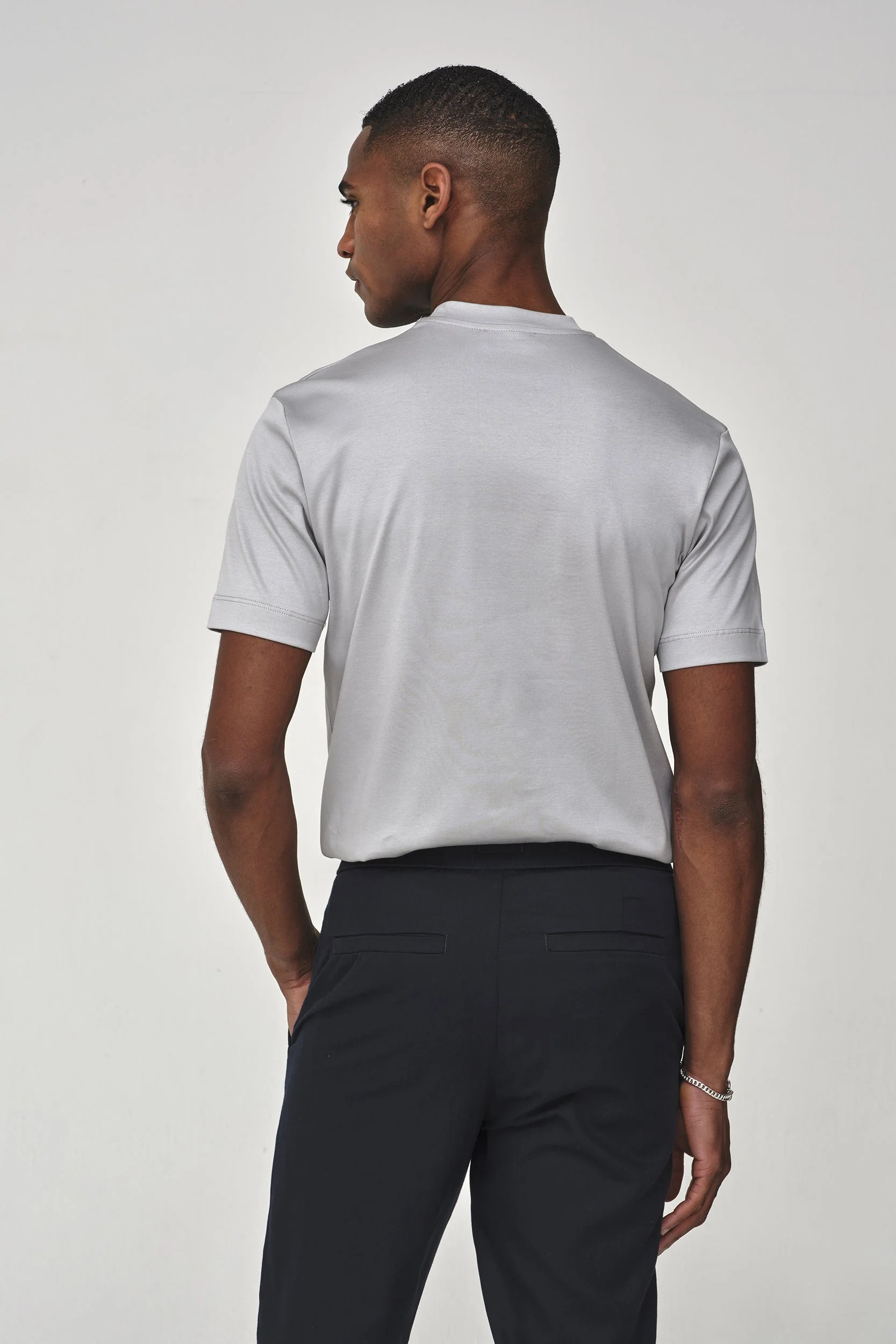 VALENZA - INTERLOCK SUPIMA T-SHIRT MARBLE - Image 4