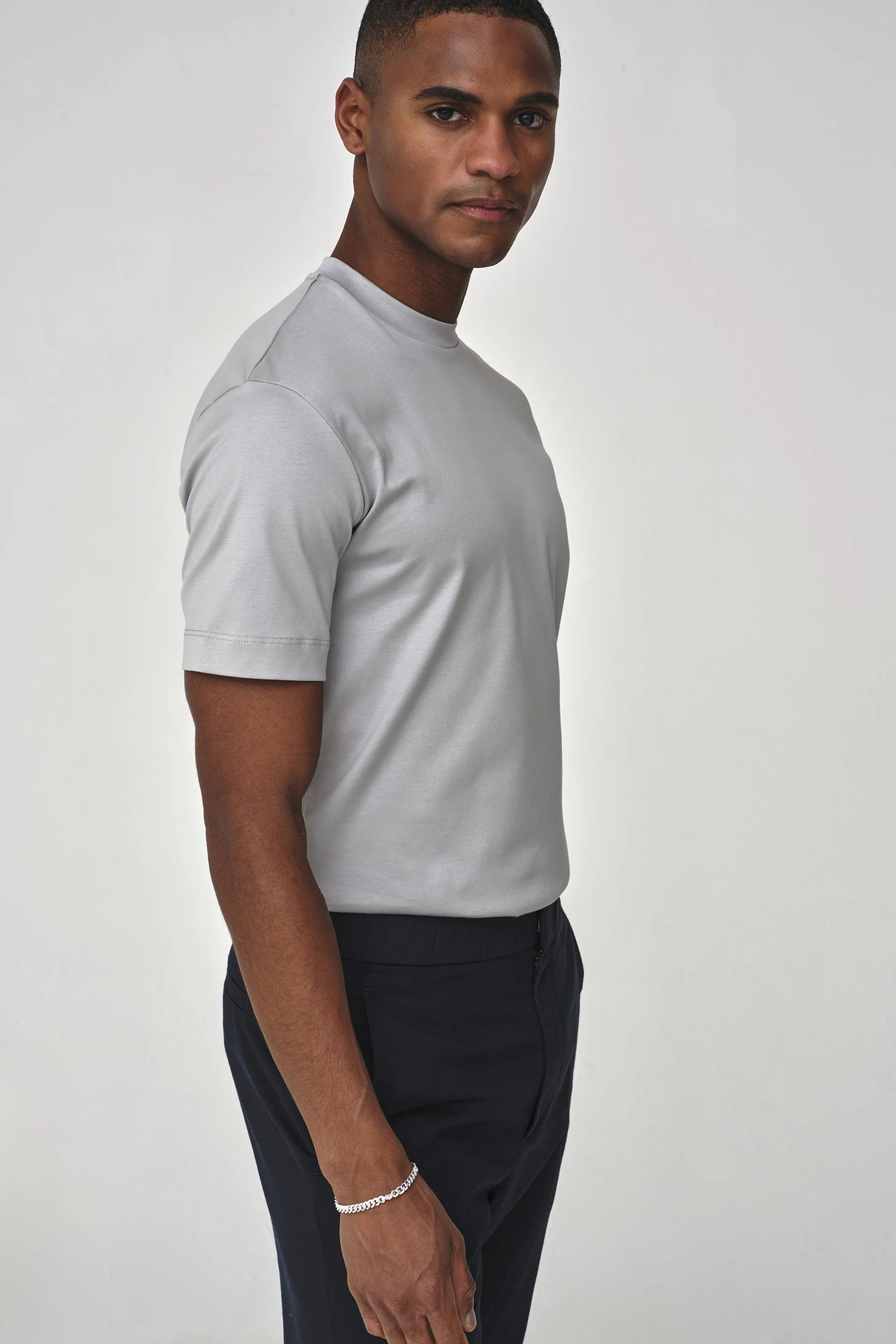 VALENZA - INTERLOCK SUPIMA T-SHIRT MARBLE - Image 5