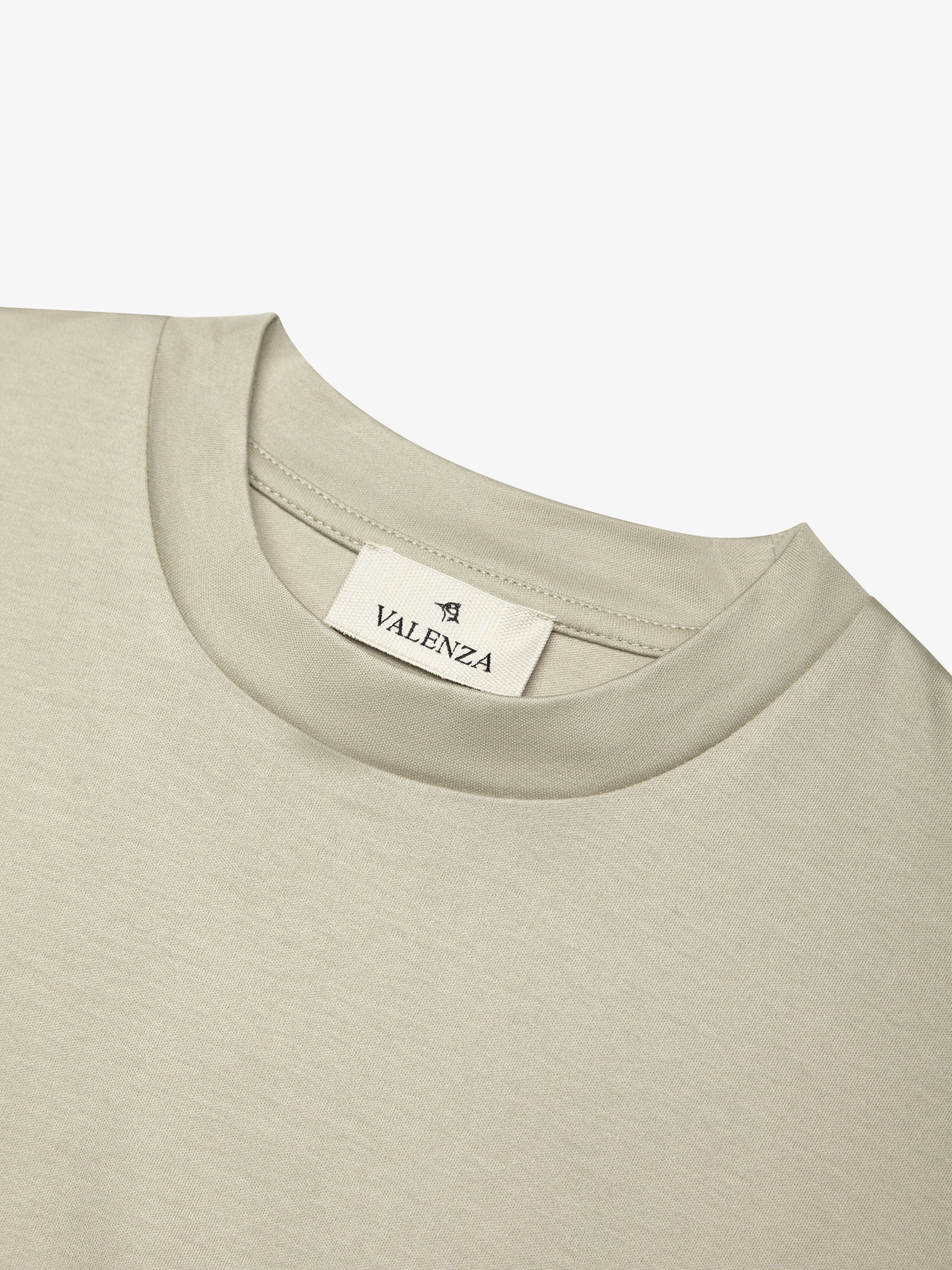VALENZA - INTERLOCK SUPIMA T-SHIRT STONE - Image 3