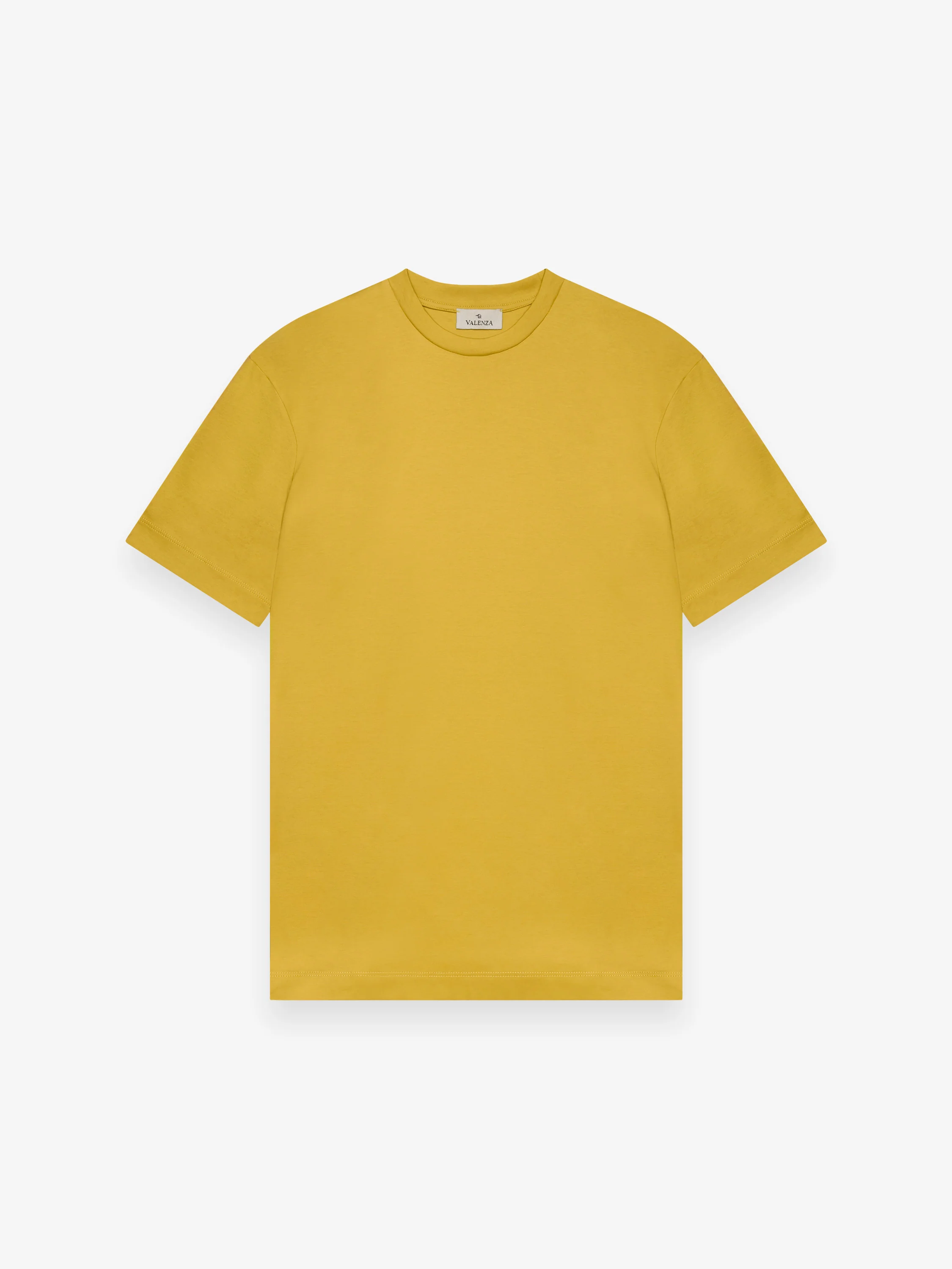 VALENZA - INTERLOCK SUPIMA T-SHIRT MUSTARD