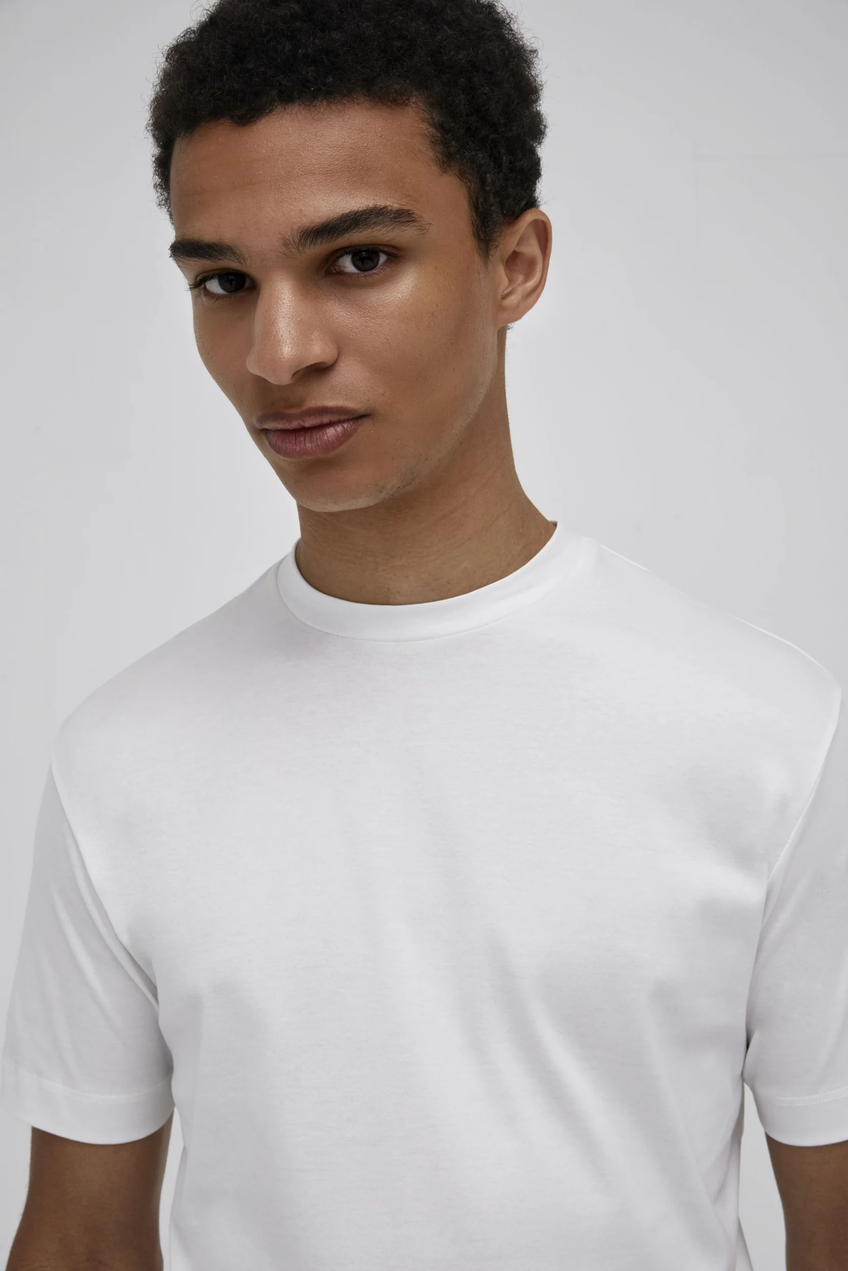 VALENZA - INTERLOCK SUPIMA T-SHIRT OFF WHITE - Image 5