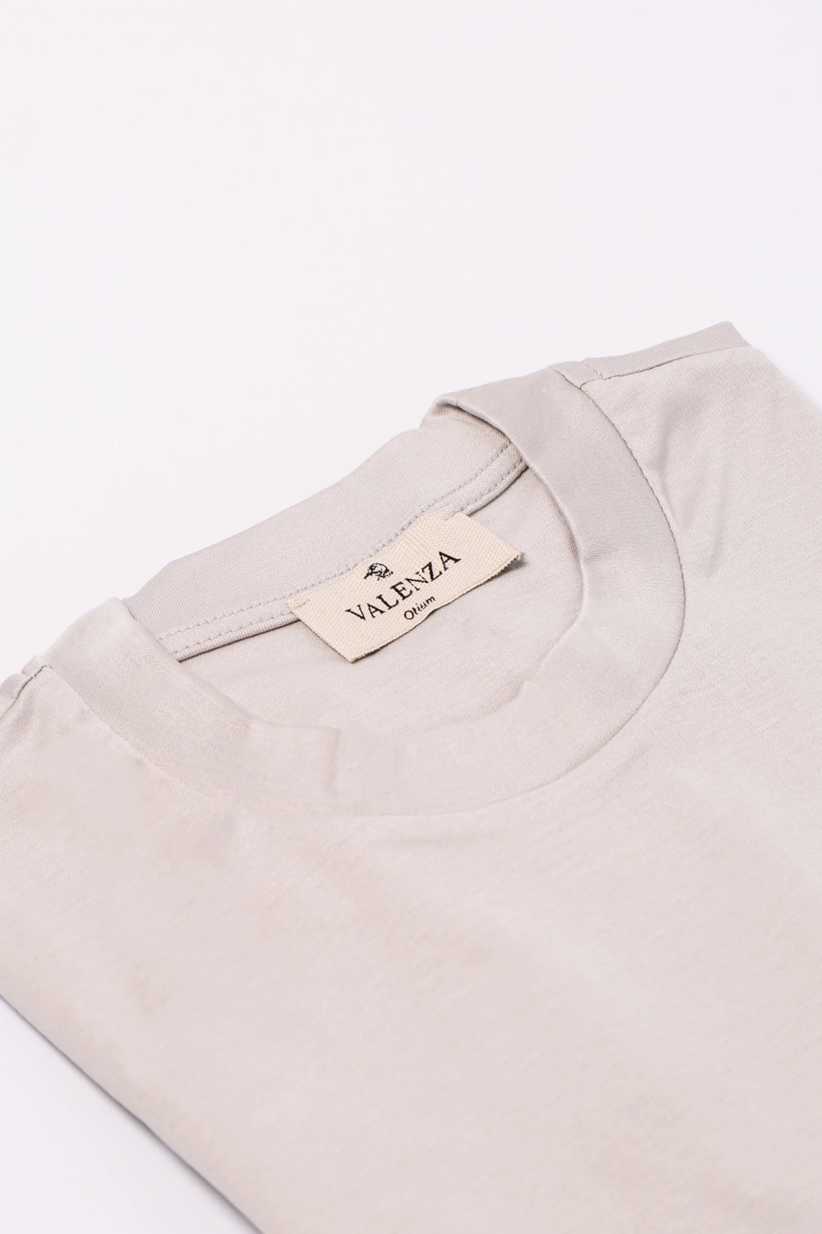 VALENZA - INTERLOCK SUPIMA T-SHIRT PEARL GREY - Image 7