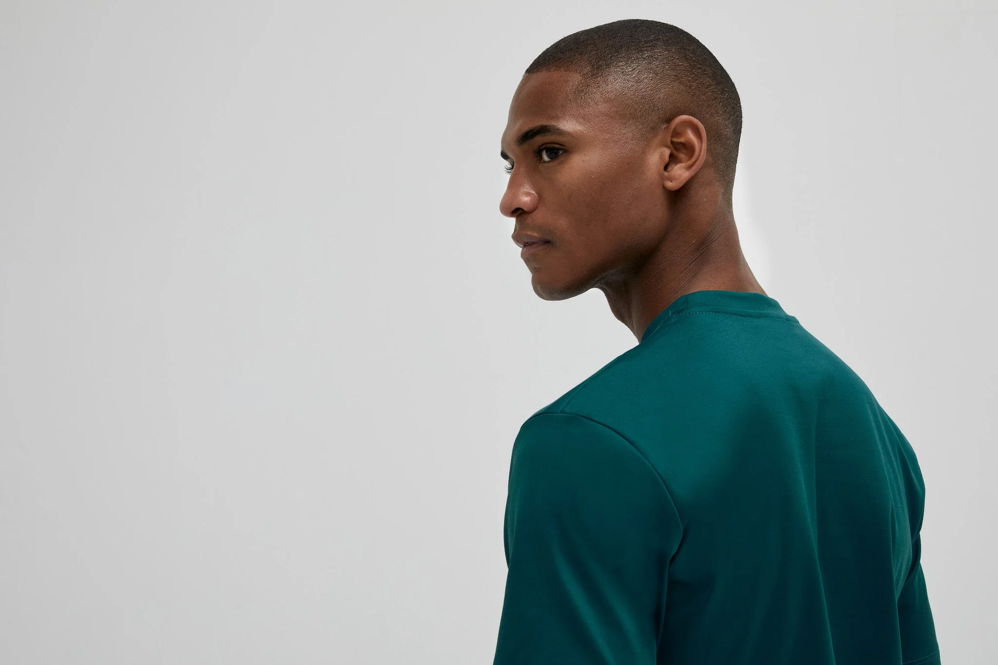 VALENZA - INTERLOCK SUPIMA T-SHIRT PETROL - Image 5