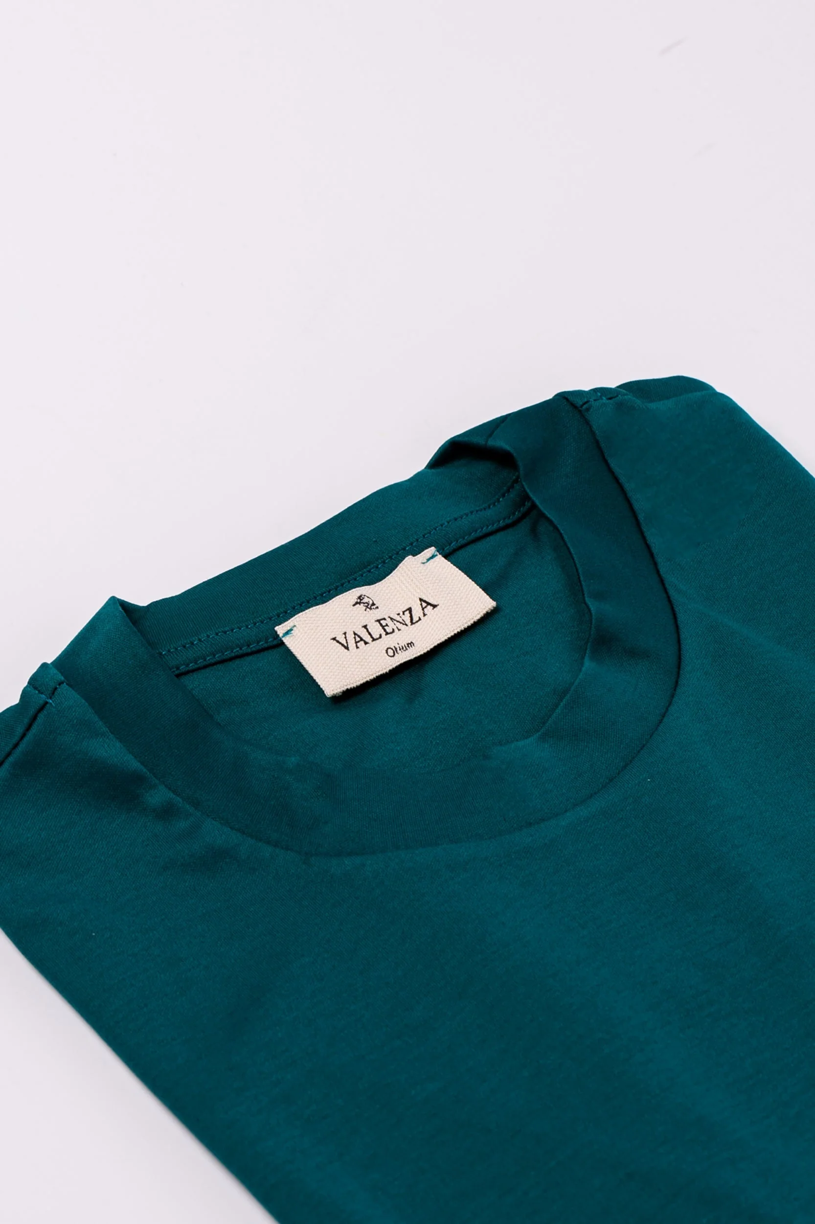 VALENZA - INTERLOCK SUPIMA T-SHIRT PETROL - Image 7