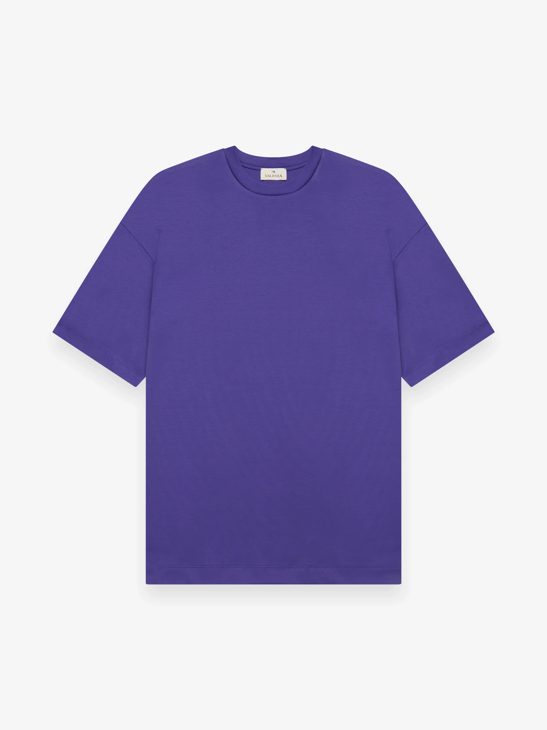 VALENZA - INTERLOCK SUPIMA T-SHIRT  - PURPLE
