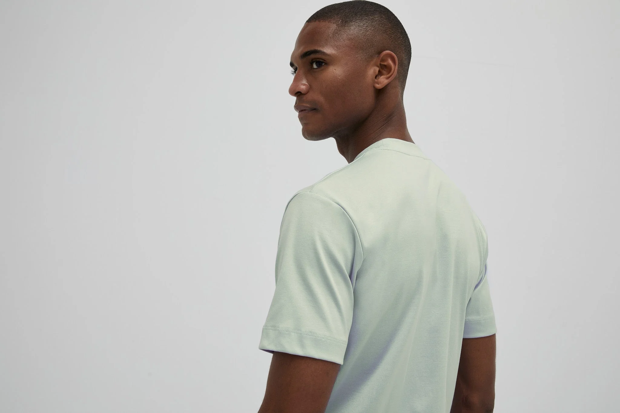 VALENZA - INTERLOCK SUPIMA T-SHIRT VENICE GREEN - Image 5