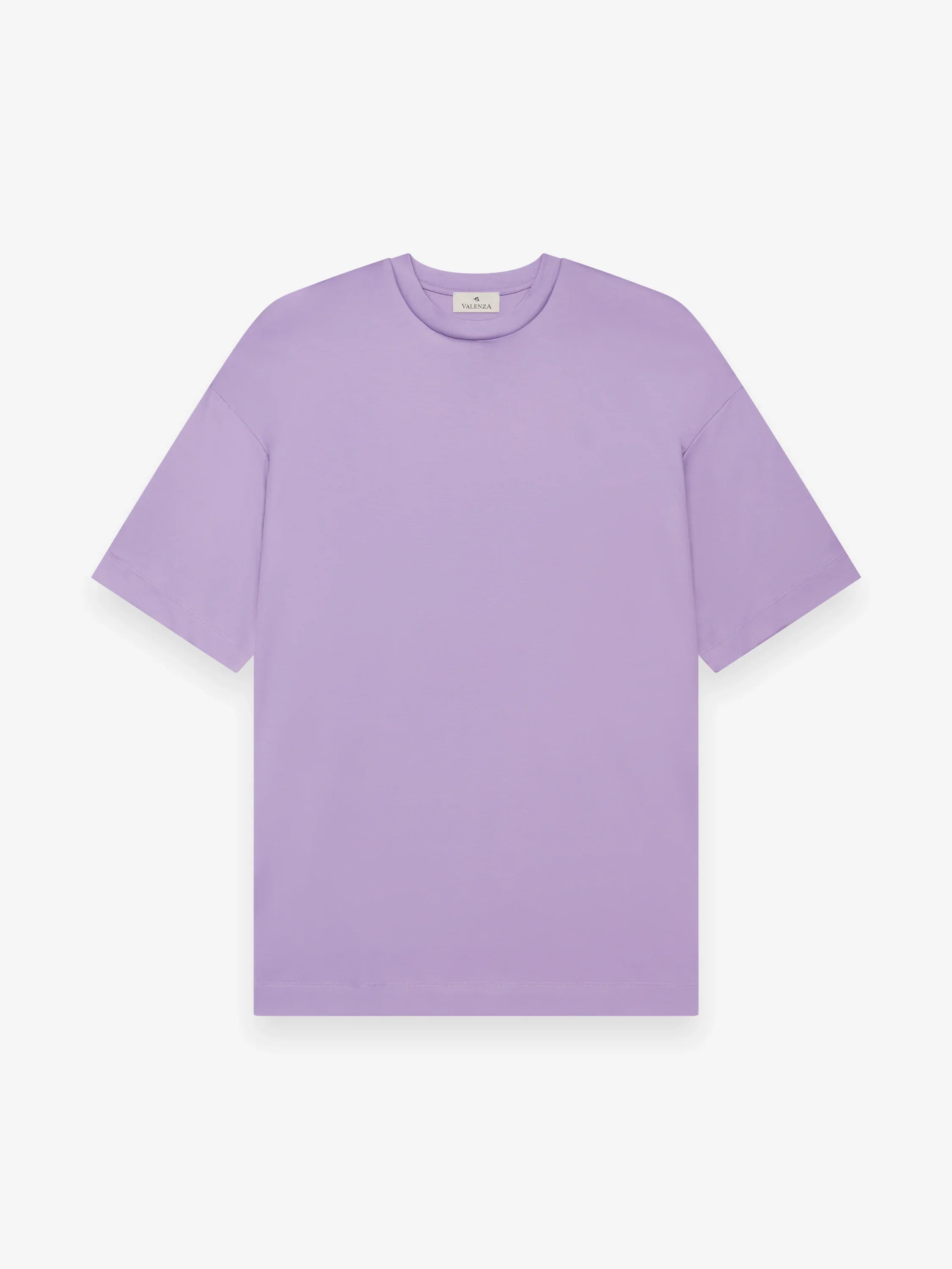 VALENZA - INTERLOCK SUPIMA T-SHIRT  - VIOLET