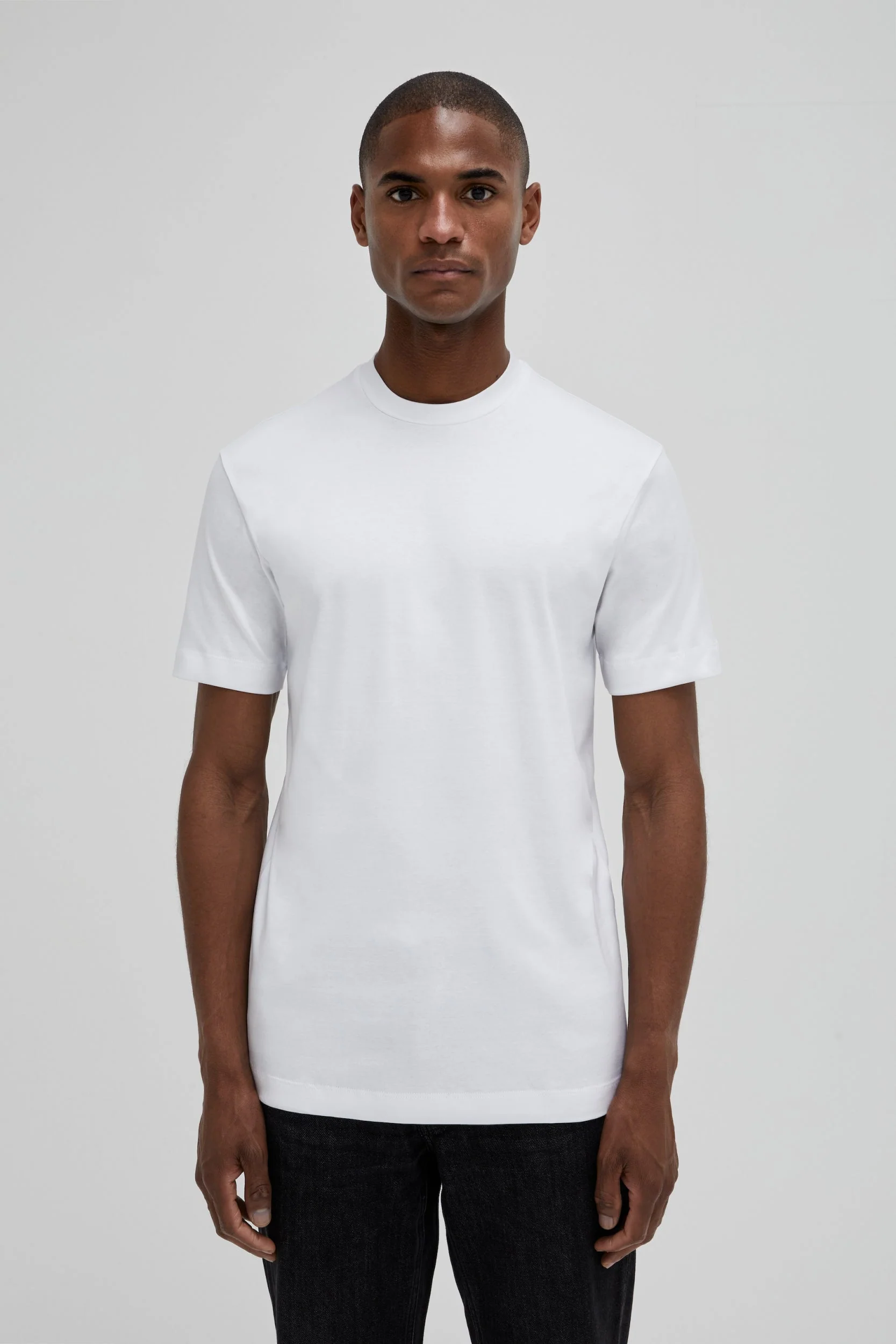 VALENZA - INTERLOCK SUPIMA T-SHIRT WHITE - Image 2