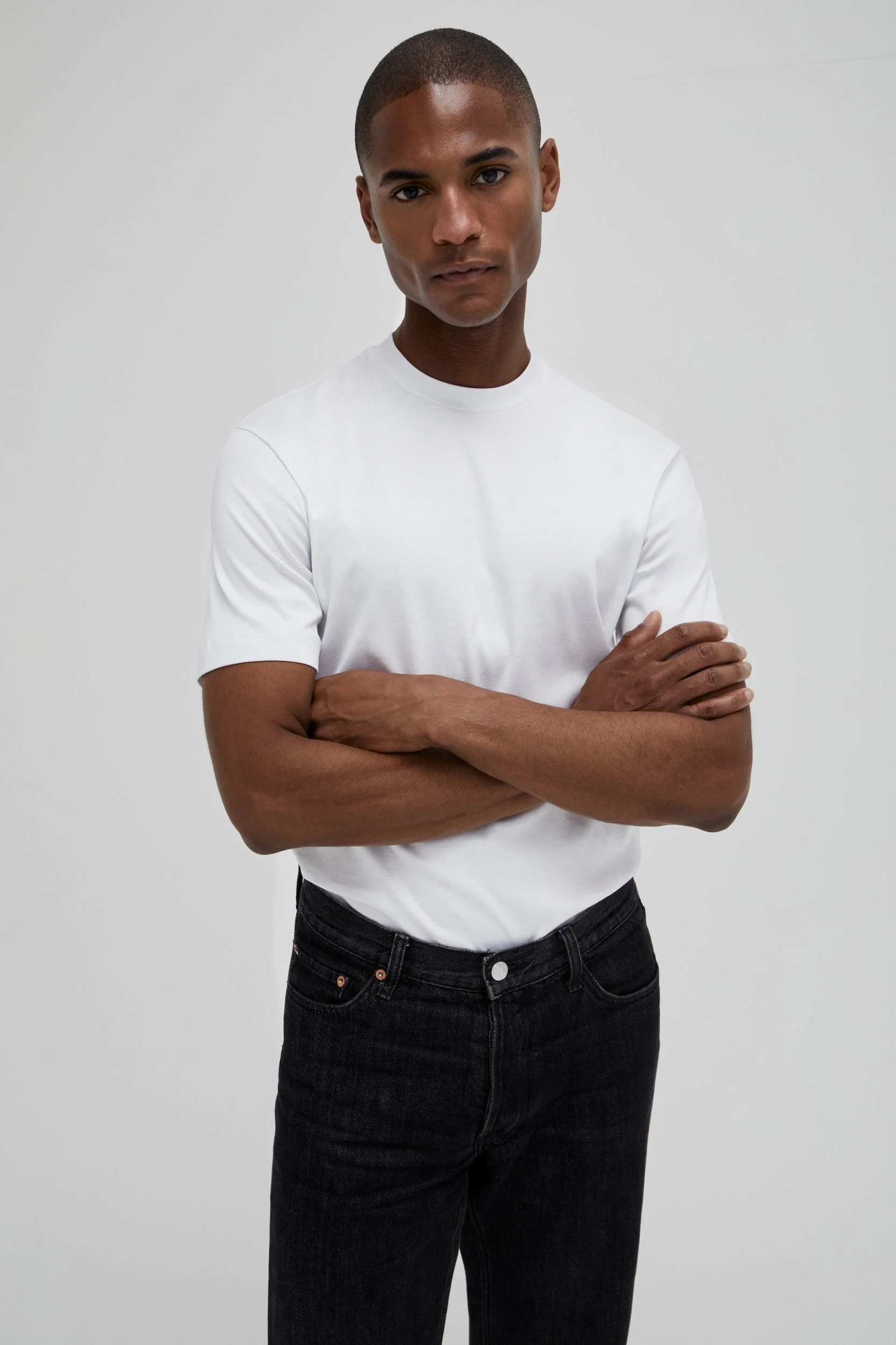 VALENZA - INTERLOCK SUPIMA T-SHIRT WHITE - Image 5