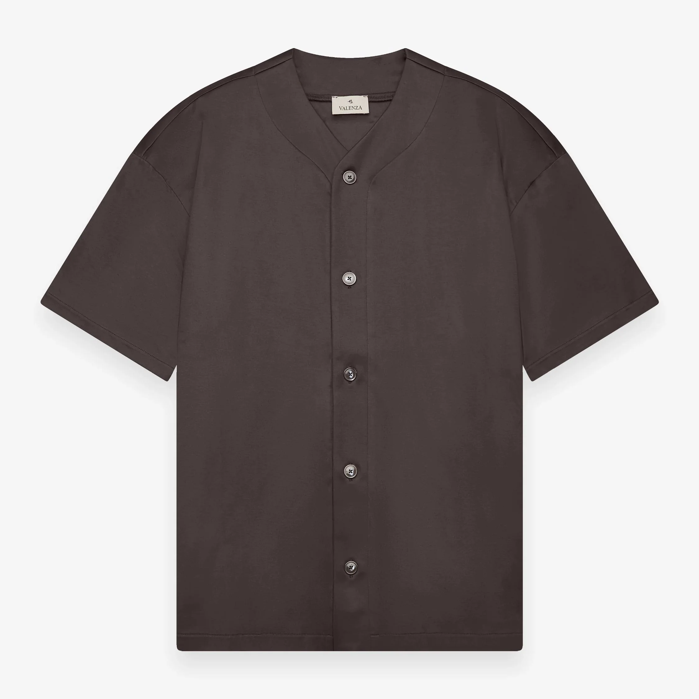 VALENZA - SUPIMA BASEBALL SHIRT S/S - ASPHALT
