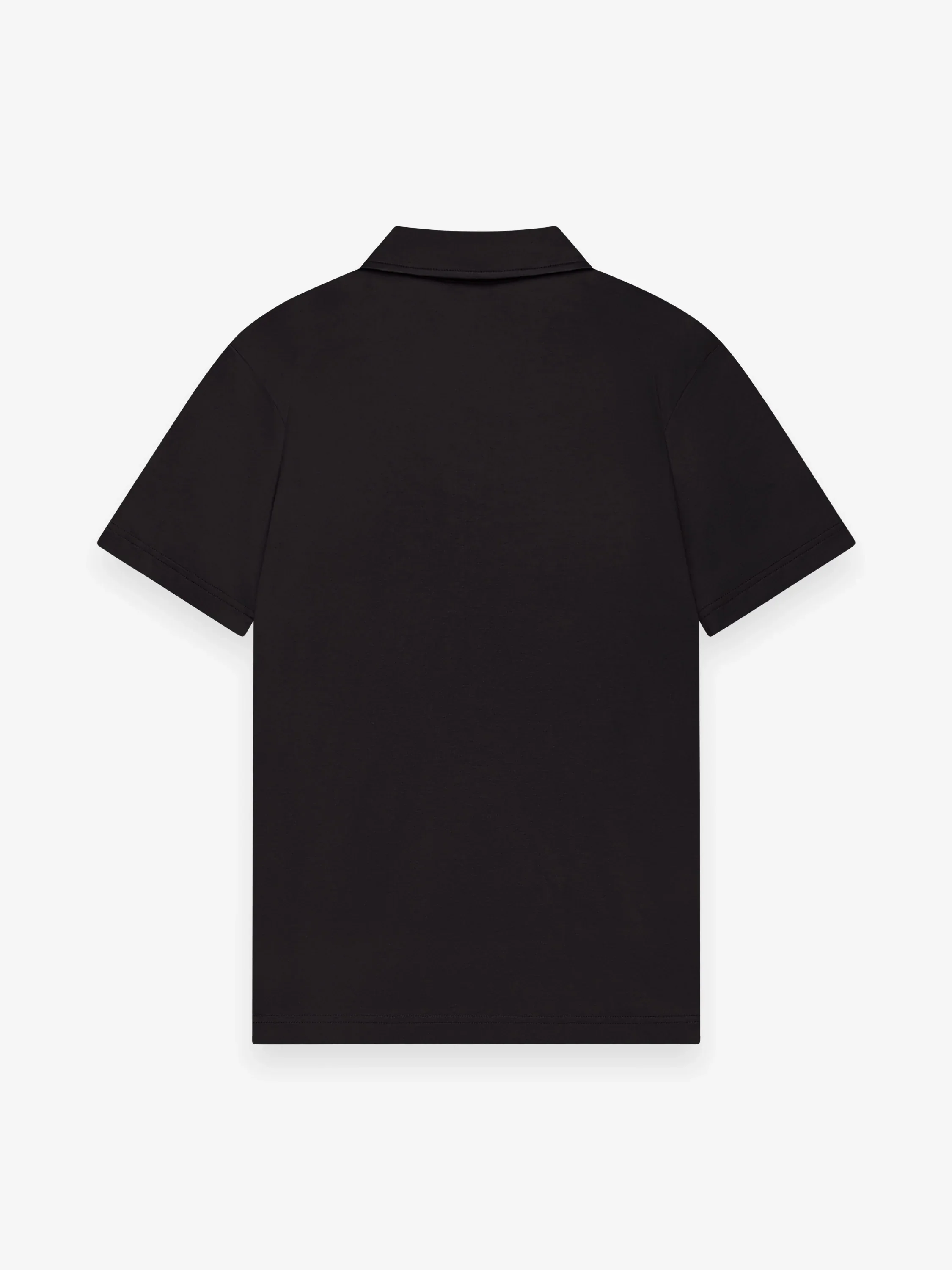 VALENZA - SUPIMA POLO ZIP COLLAR S/S - BLACK - Image 2