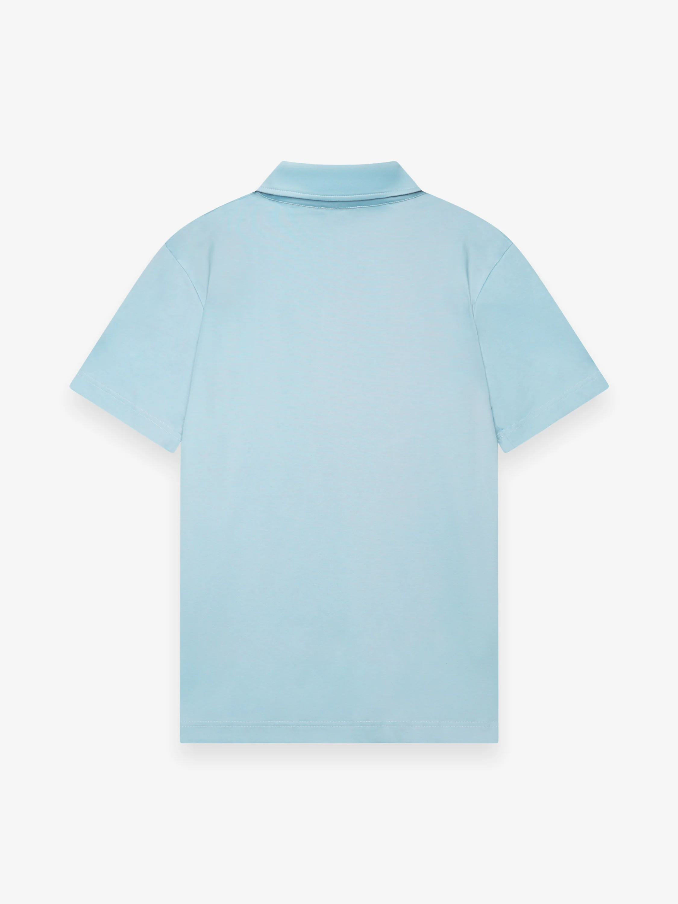 VALENZA - SUPIMA POLO ZIP COLLAR S/S - BLUE DIAMOND - Image 2