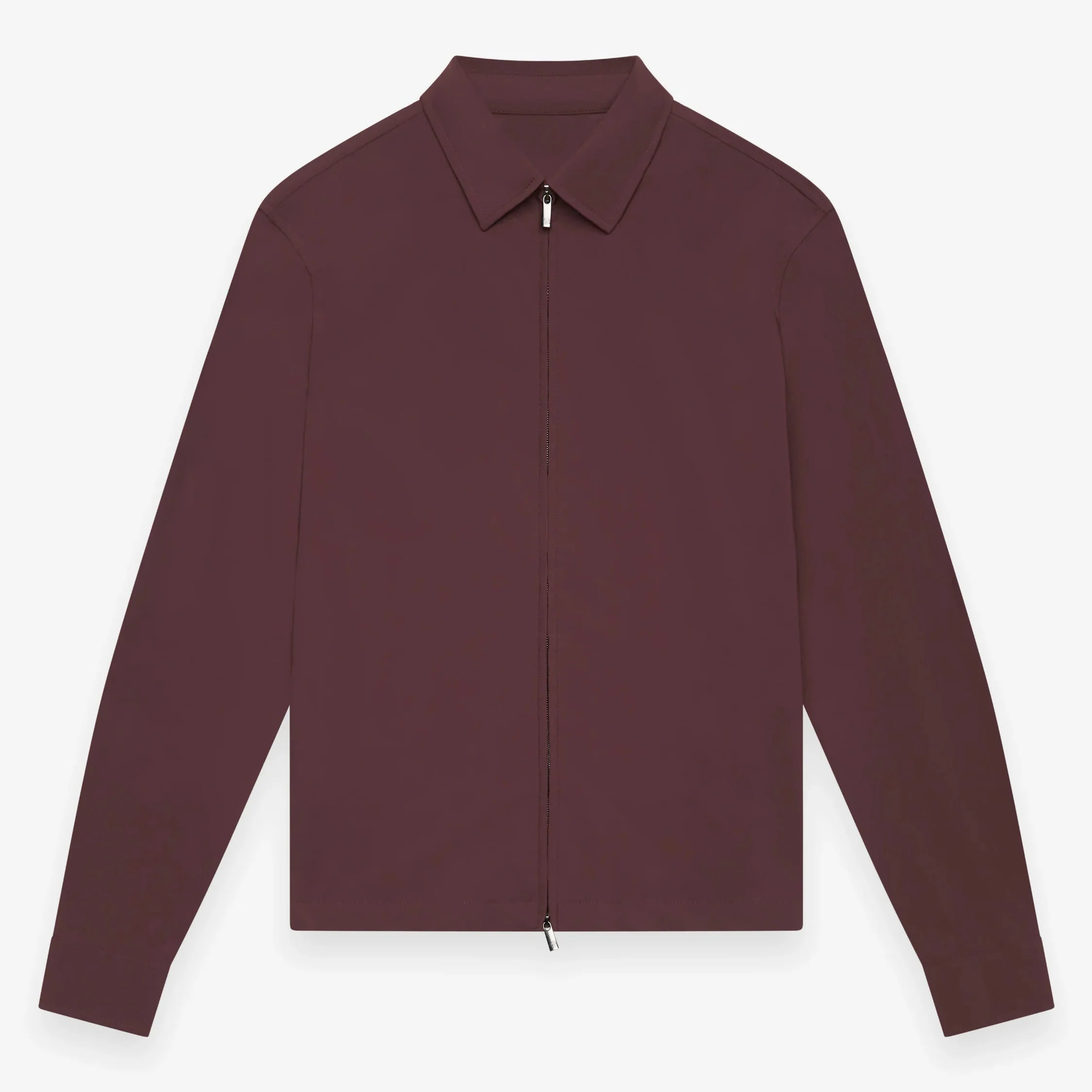 VALENZA- WARM TECH STRETCH OVERSHIRT- DARK SIENNA