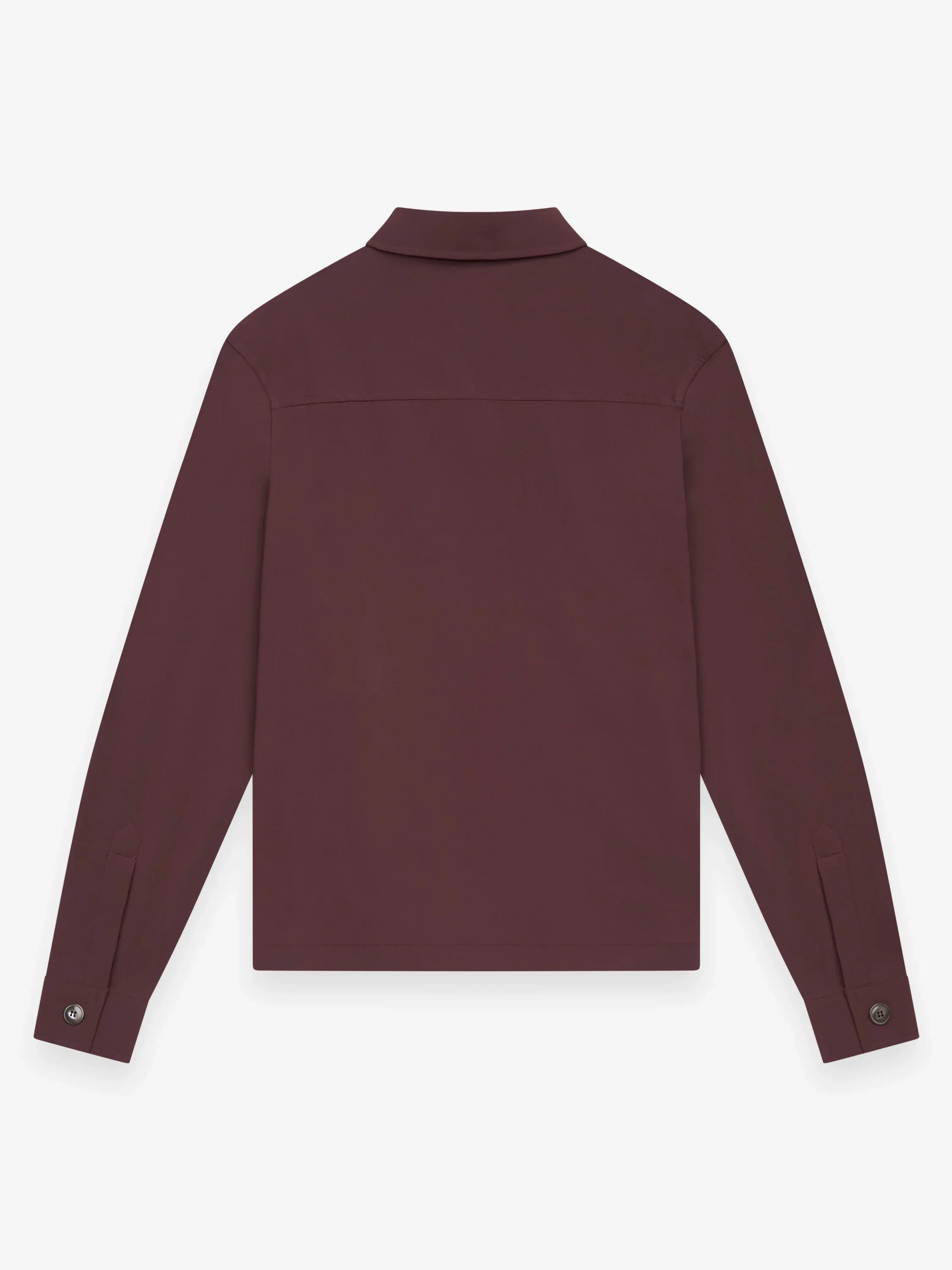 VALENZA- WARM TECH STRETCH OVERSHIRT- DARK SIENNA - Image 2