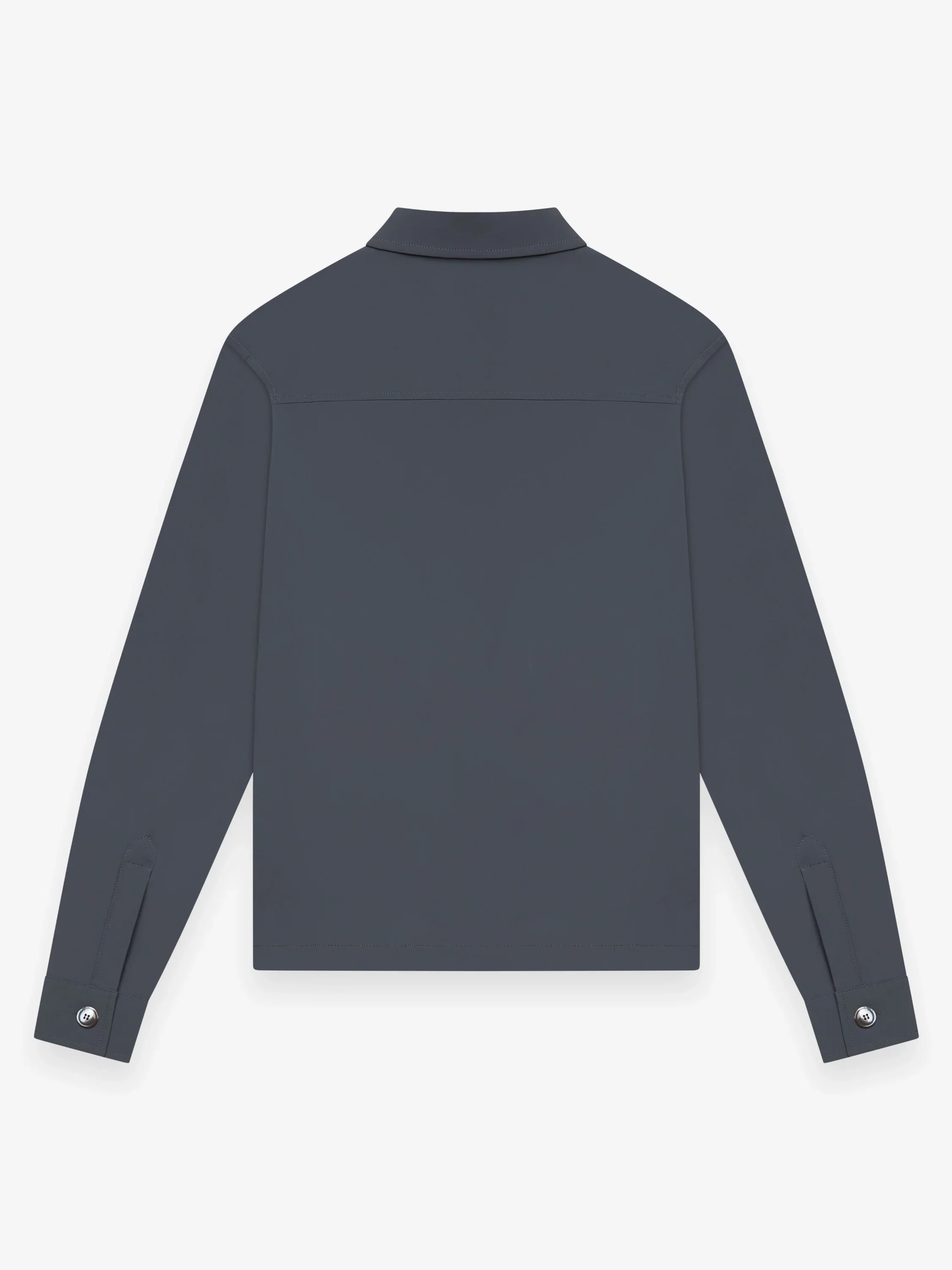 VALENZA- WARM TECH STRETCH OVERSHIRT- DARK GREY - Image 2