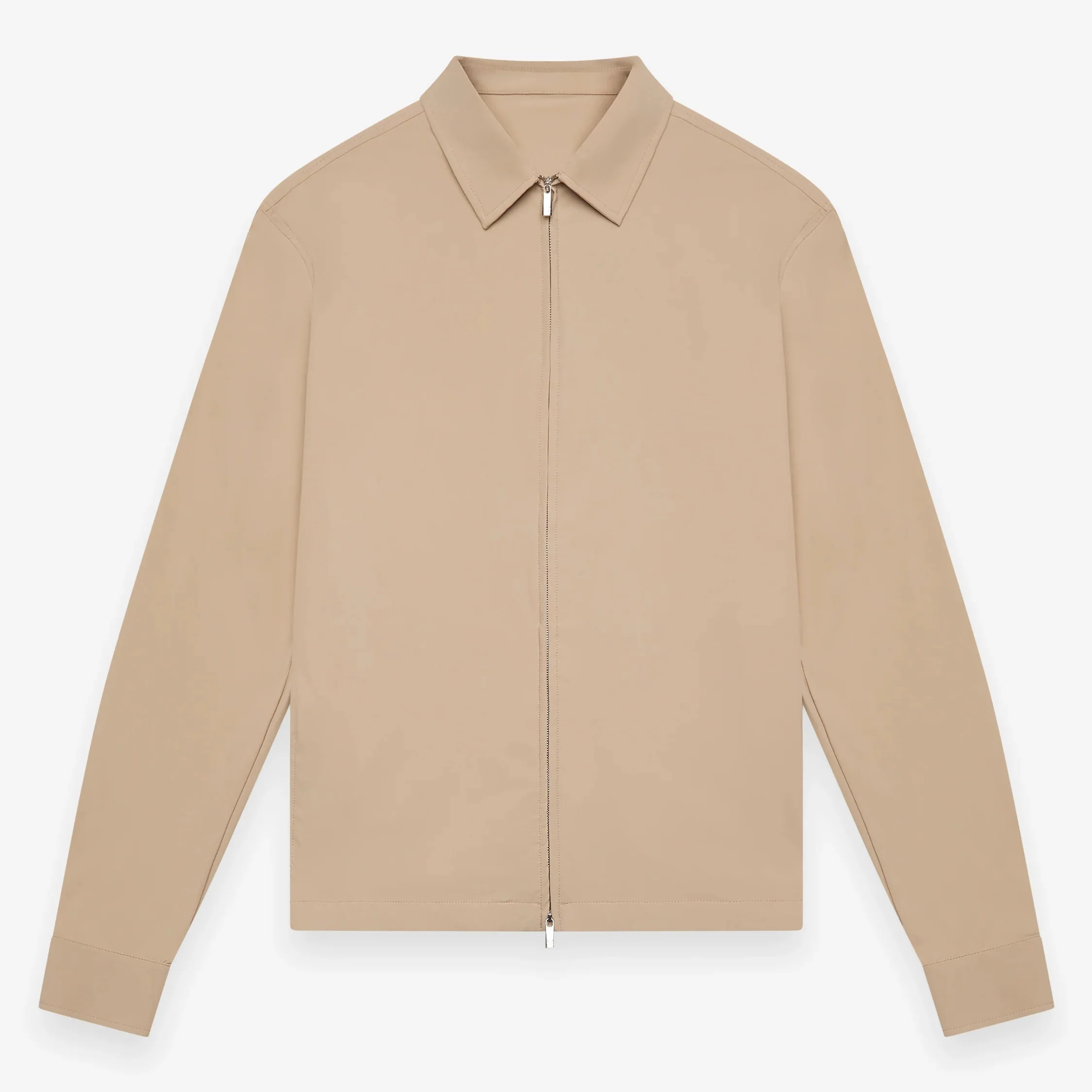 VALENZA- WARM TECH STRETCH OVERSHIRT- BEIGE