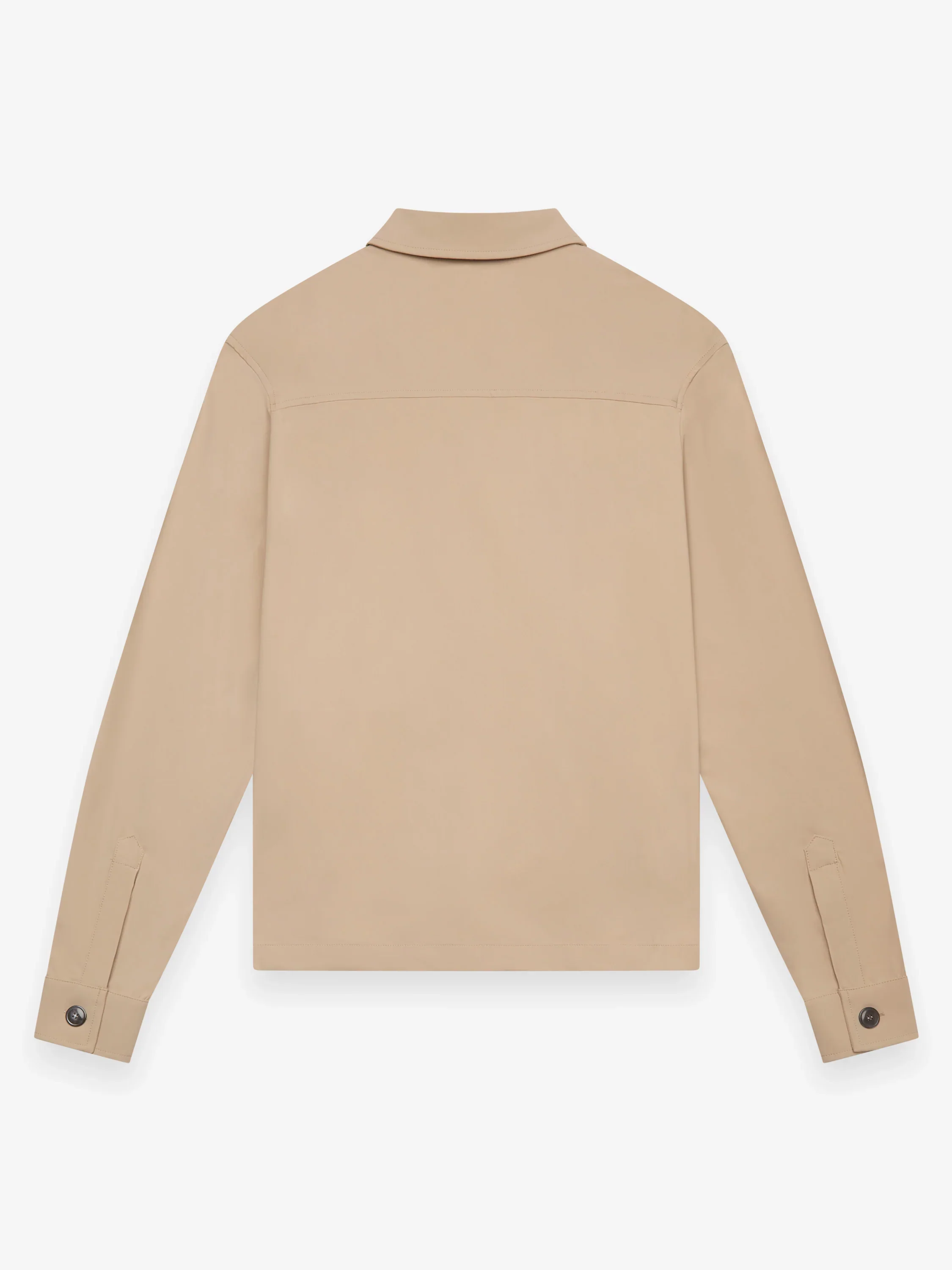 VALENZA- WARM TECH STRETCH OVERSHIRT- BEIGE - Image 2
