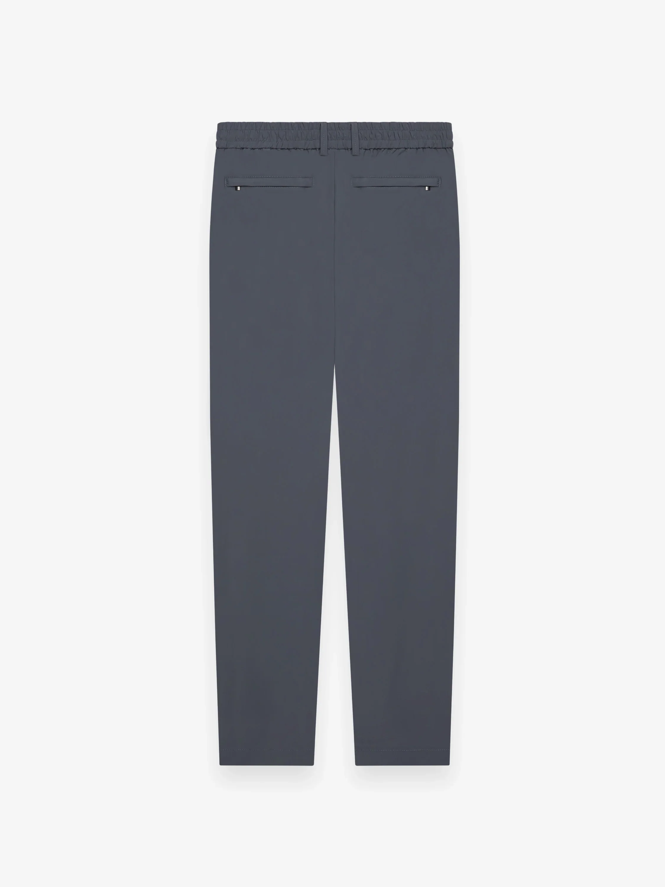 VALENZA- WARM TECH STRETCH TAPERED TROUSERS - DARK GREY - Image 2