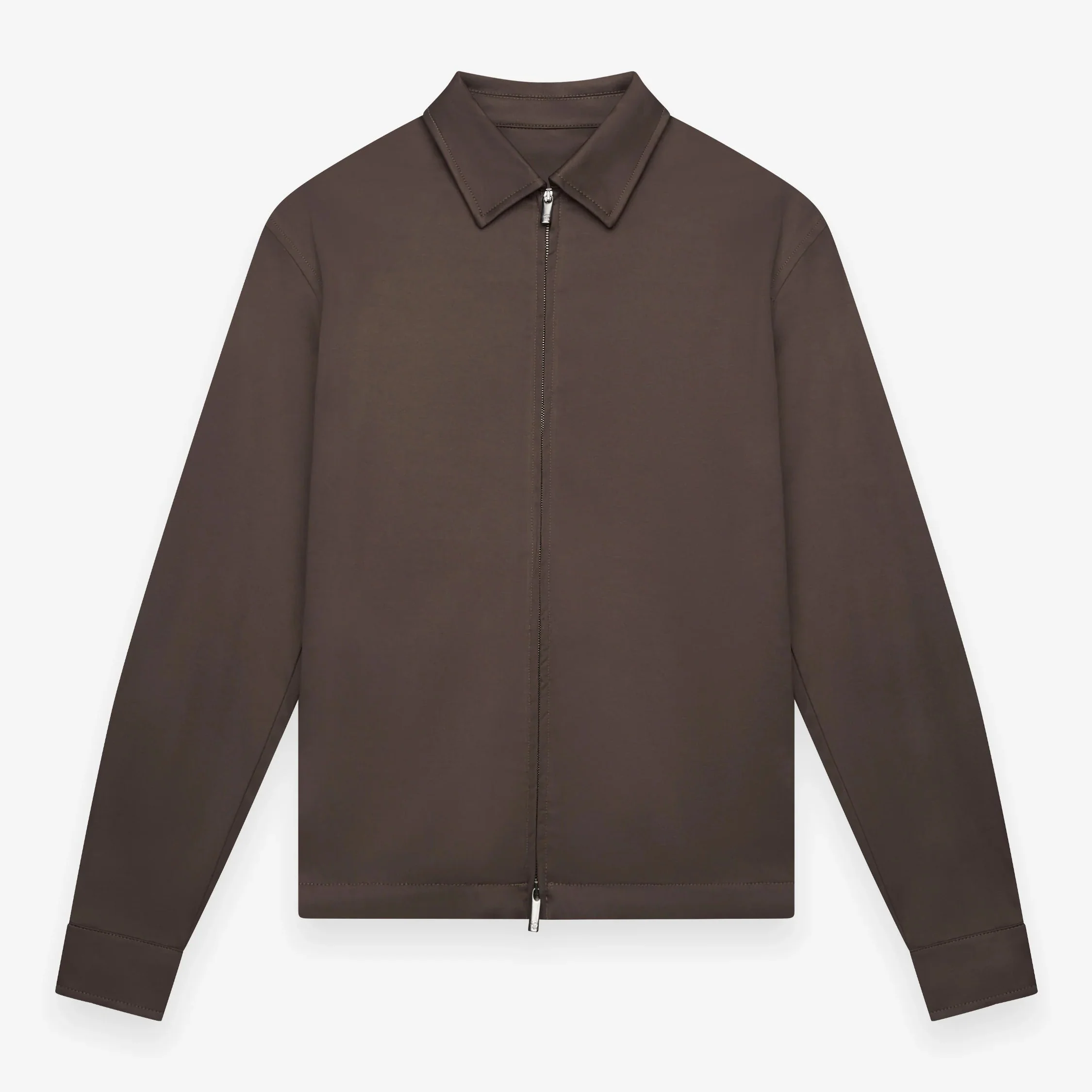 VALENZA-ZWAAR SUPIMA OVERSHIRT EBONY BROWN